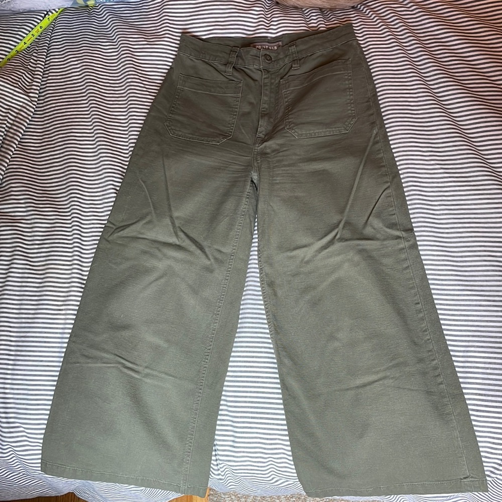 J. Crew Wide Leg Crop Khaki